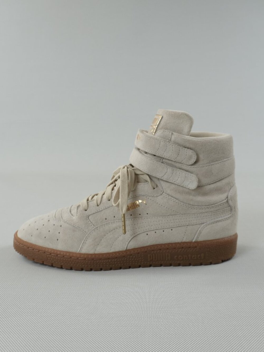 High Top Sneakers Size 10 Beige Suede PUMA Sky II Hi